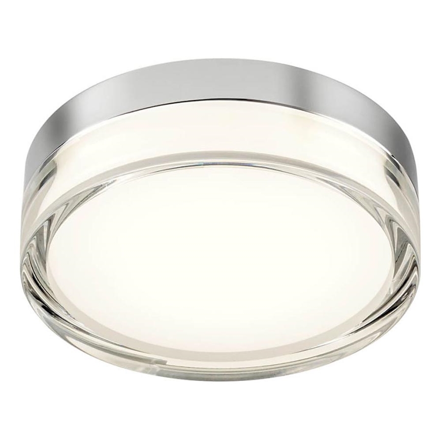 Redo 01-3725 - Plafon LED para banheiro FRISBI LED/8W/230V diâmetro 15 cm CRI 90 IP44 cromo brilhante