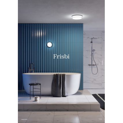 Redo 01-3727 - Plafon LED para banheiro FRISBI LED/12W/230V diâmetro 23 cm CRI 90 3000/4000K IP44 cromo brilhante