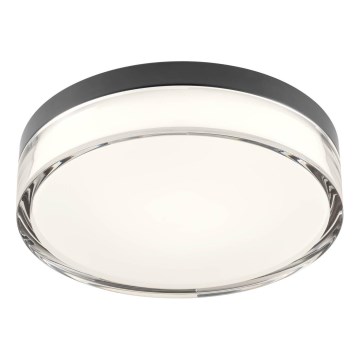 Redo 01-3735 - Luminária de teto LED para banheiro FRISBI LED/12W/230V diâmetro 23 cm CRI 90 3000/4000K IP44 preta