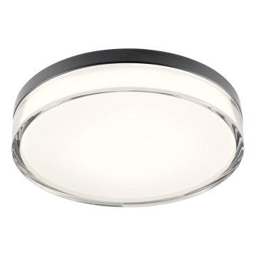 Redo 01-3736 - Luminária de teto LED para banheiro FRISBI LED/18W/230V diâmetro 28 cm CRI 90 3000/4000K IP44 preta