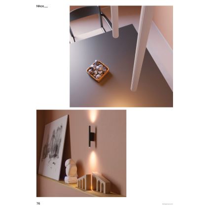 Redo 01-3859 - Lustre LED suspenso NIKOS LED/8W/230V 3000K CRI 90 Ø 6 cm branco
