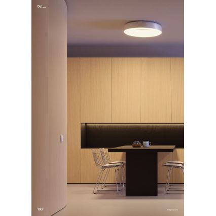 Redo 01-3940 - Plafon LED DIP, 30W, 230V, 2700/3000/4000/5000/6500K, CRI 90, Ø 48,6 cm, branco