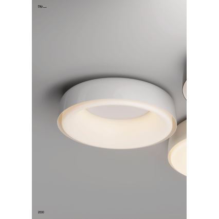 Redo 01-3940 - Plafon LED DIP, 30W, 230V, 2700/3000/4000/5000/6500K, CRI 90, Ø 48,6 cm, branco
