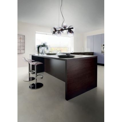 Redo 01-3989 - Candeeiro suspenso ASTRA 9xG9/8W/230V preto