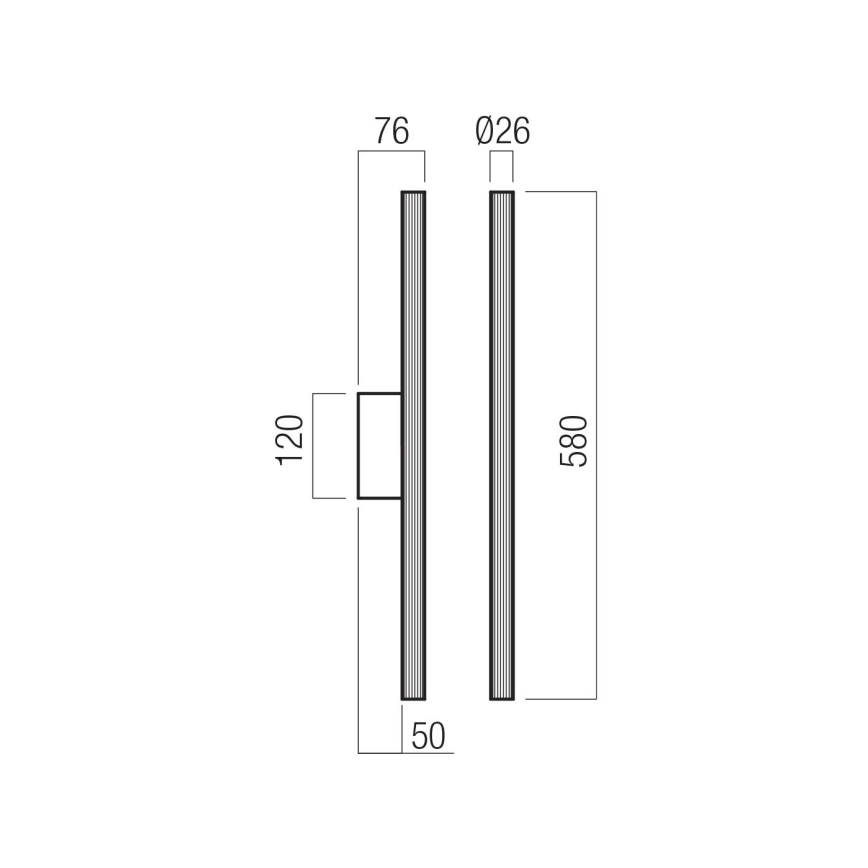 Redo 01-4057 - Aplique de parede LED dimerizável NIKOS LED/10W/230V 3000K CRI 90 branco