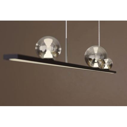Redo 01-4302 - Lustre LED dimerizável suspenso por cabo DUNE LED/48W/230V 3000K CRI 90 preto/fumê