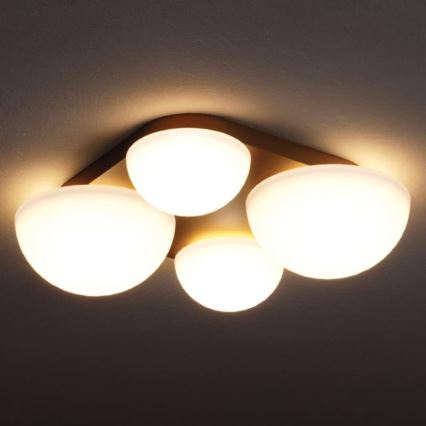 Redo 01-4332 - Luminária de teto LED LUMIEN 4xLED/26W/230V 2700/3000K IRC 90 branco/dourado