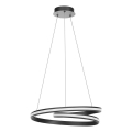 Redo 01-4362 - Lustre LED dimerizável suspenso por cabo TORSION LED/40W/230V 2700/3000/4000K CRI 90 Ø 56 cm preto