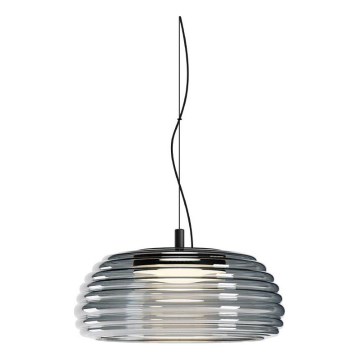 Redo 01-4541 - Lustre suspenso dimerizável ONDULA LED/12W/230V 2700K/3000K CRI 90 Ø 32 cm preto/fumê