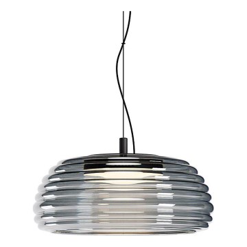 Redo 01-4543 - Lustre LED dimerizável suspenso por cabo ONDULA LED/16W/230V 2700K/3000K CRI 90 Ø 41 cm preto/fumê