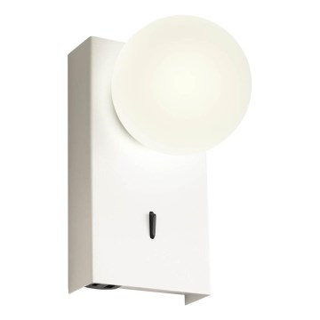 Redo 01-4656 - Aplique de parede LED NORMA LED/5W/230V CRI 90 USB branco