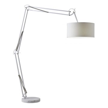 Redo 02-385 - Candeeiro de chão AZAR 1xE27/42W/230V branco/cromado