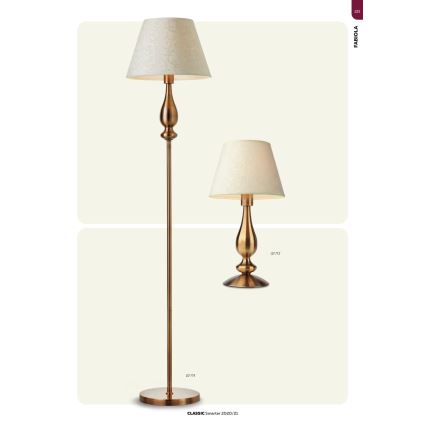 Redo 02-714 - Candeeiro de chão FABIOLA 1xE27/42W/230V