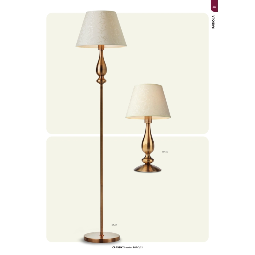 Redo 02-714 - Candeeiro de chão FABIOLA 1xE27/42W/230V