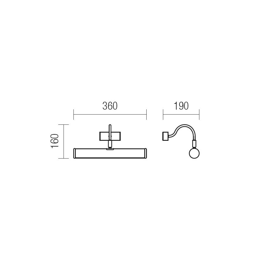 Redo 02-844 - Luz de imagem CAIRO 2xE14/28W/230V
