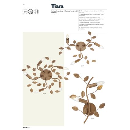 Redo 02-980 - Candelabro integrado TIARA 5xE14/28W/230V