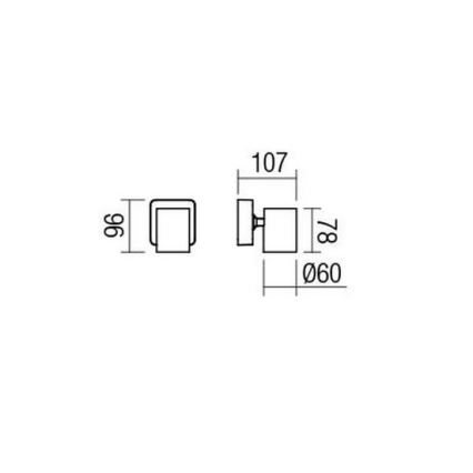 Redo 04-467 - Spot CAMEO 1xGU10/35W/230V branco