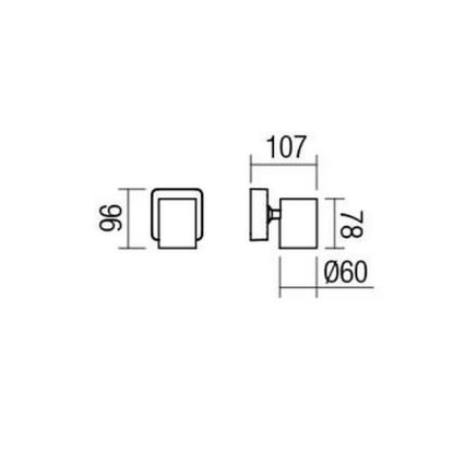 Redo 04-468 - Candeeiro spot CAMEO 1xGU10/35W/230V preto