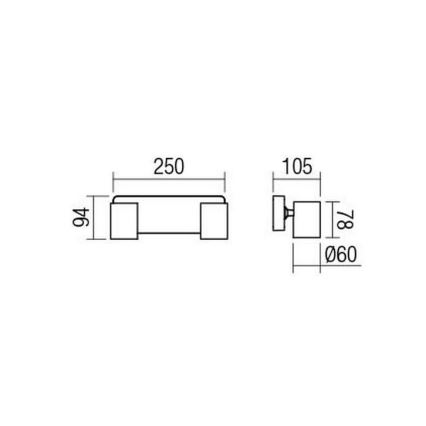 Redo 04-469 - Spot CAMEO 2xGU10/35W/230V branco