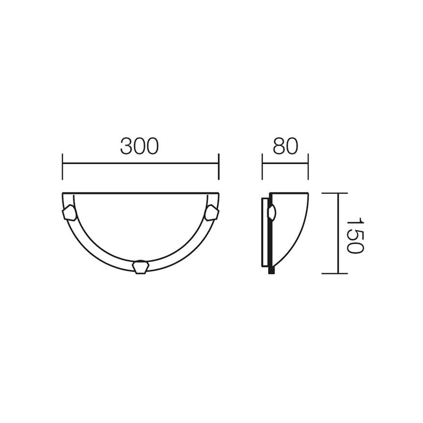 Redo 05-379 - Iluminação de parede VIRGINIA 1xE27/42W/230V