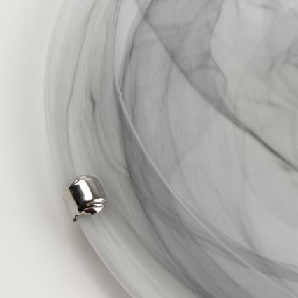 Redo 05-393 - Candeeiro de teto VIRGINIA 2xE27/42W/230V, diâmetro 40 cm, cinzento