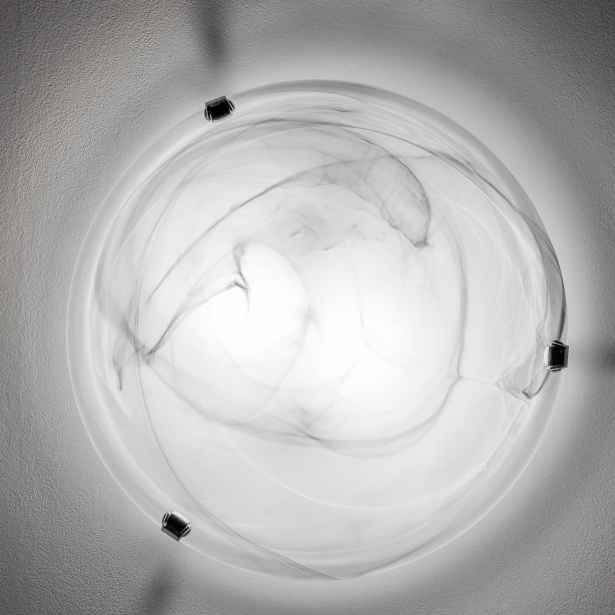 Redo 05-393 - Candeeiro de teto VIRGINIA 2xE27/42W/230V, diâmetro 40 cm, cinzento