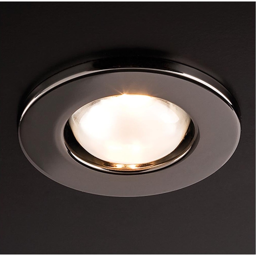 Redo 70217 - Candeeiro de embutir FR 1xE14/30W/230V preto cromado