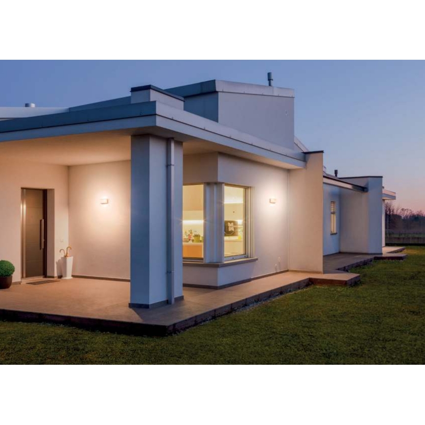 Redo 90038 - Iluminação de parede exterior LED SEBRA LED/15W/230V IP54