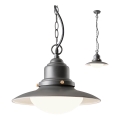 Redo 90094 - Candelabro de exterior numa corrente ELIO 1xE27/42W/230V IP44