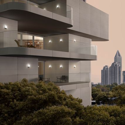 Redo 90130 -LED Aplique de parede exterior COLIN LED/9W/230V 4000K IP54 antracite