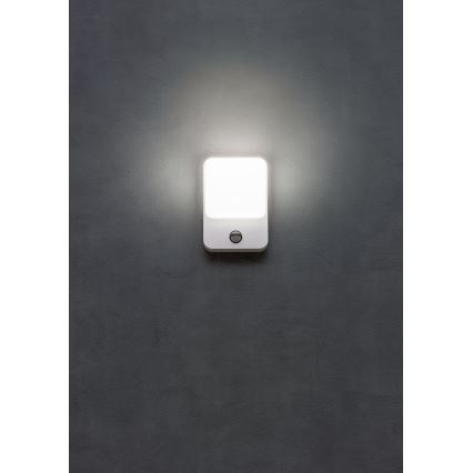 Redo 90132 - Aplique de parede LED para exterior com sensor de movimento e crepúsculo COLIN LED/9W/230V 4000K IP54 branco