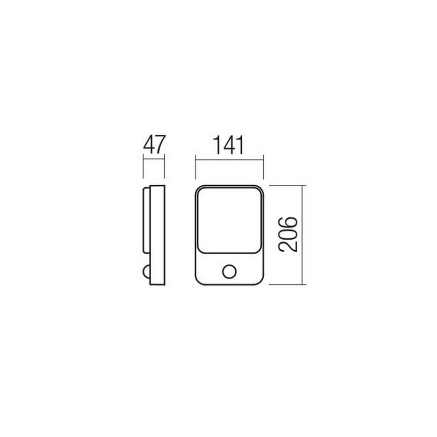Redo 90132 - Aplique de parede LED para exterior com sensor de movimento e crepúsculo COLIN LED/9W/230V 4000K IP54 branco