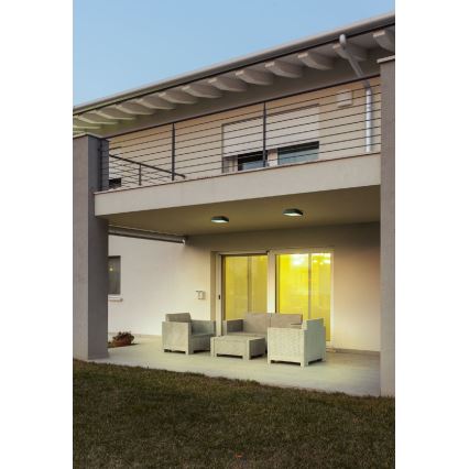 Redo 90157 - Iluminação de teto exterior LED MARINA LED/12W/230V 22x22 cm IP65 antracite