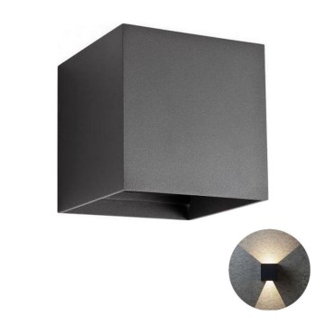 Redo 90173 - Iluminação de parede exterior LED VARY 2xLED/6W/230V 3000K IP54 antracite