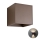 Redo 90174 - Iluminação de parede exterior LED VARY 2xLED/6W/230V 3000K IP54 castanho