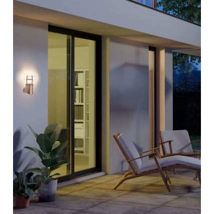 Redo 90197 - Iluminação de parede exterior TRITON 1xE27/28W/230V IP54 cobre