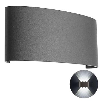 Redo 90226 - Iluminação de parede exterior LED FABO LED/6W/230V 3000K IP54 cinzento