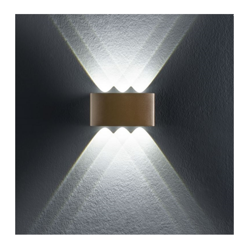 Redo 90226 - Iluminação de parede exterior LED FABO LED/6W/230V 3000K IP54 cinzento