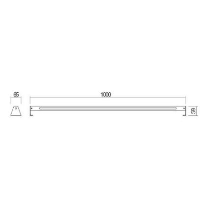 Redo 90242 - Luminária LED para exterior TACK IP65 LED/15W/230V 3000K IP65 antracite