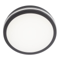 Redo 90286 - Iluminação de teto exterior LED ISOLA LED/24W/230V diâmetro 26 cm 3000/4000/6500K IP54 antracite