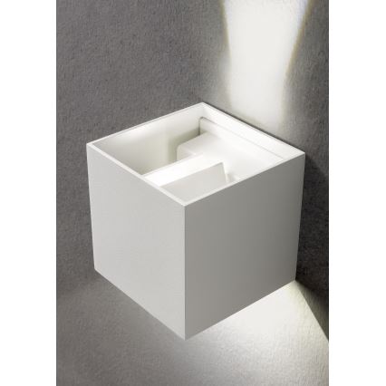 Redo 90294 - Aplique de parede para exterior LED VARY 2xLED/10W/230V 3000K IP54 branco