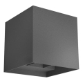 Redo 90296 - Aplique de parede exterior LED VARY 2xLED/10W/230V 3000K IP54 antracite