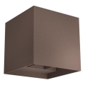 Redo 90298 - Aplique de parede exterior LED VARY 2xLED/10W/230V 3000K IP54 castanho