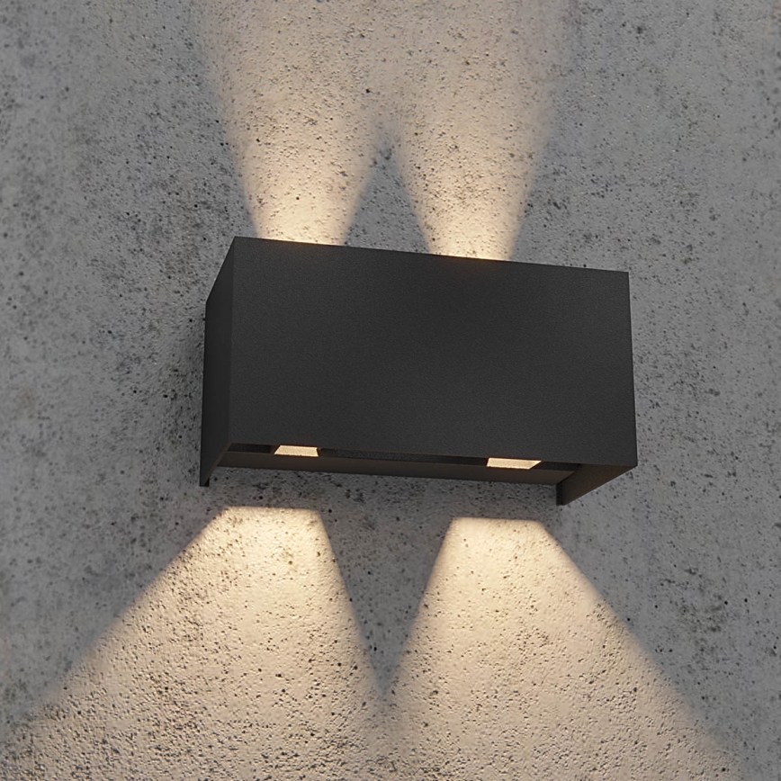 Redo 90302 - Arandela LED para exterior VARY 4xLED/5W/230V 3000K IP54 antracite