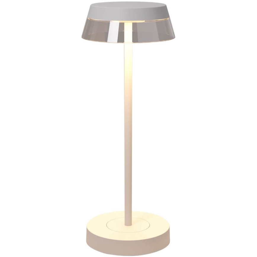 Redo 90306 - Lâmpada de mesa LED regulável por toque ILUNA LED/2,5W/5V 2700-3000K 3000 mAh IP65 branca