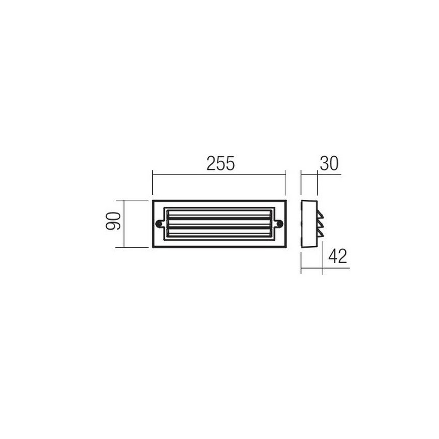 Redo 90330 - Iluminação de parede exterior LED KRUP LED/6W/230V IP65 antracite