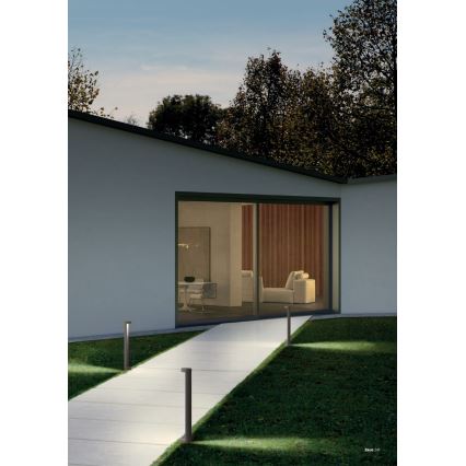 Redo 90365 - Luminária LED para exterior ZEUS LED/11,5W/230V 3000K 75 cm IP54 antracite