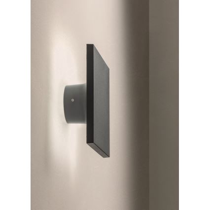 Redo 90371 - Aplique de parede exterior AURA LED/8W/230V 3000K IP65 antracite