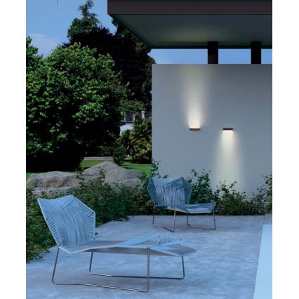 Redo 90395 - Iluminação de parede exterior LED OMNIA LED/12W/230V 3000K IP54 castanho