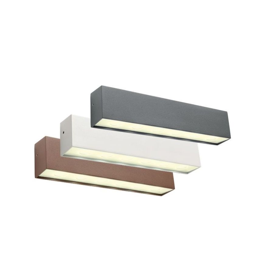 Redo 90395 - Iluminação de parede exterior LED OMNIA LED/12W/230V 3000K IP54 castanho